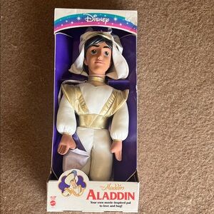 Disney Prince Aladdin Royal Attire Doll in Cream and Gold